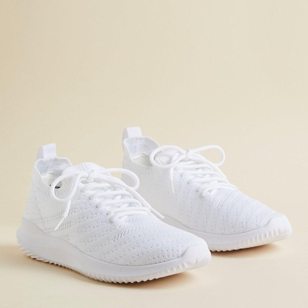 Torrid All Over Knit Slip On Sneaker White Size 10W
